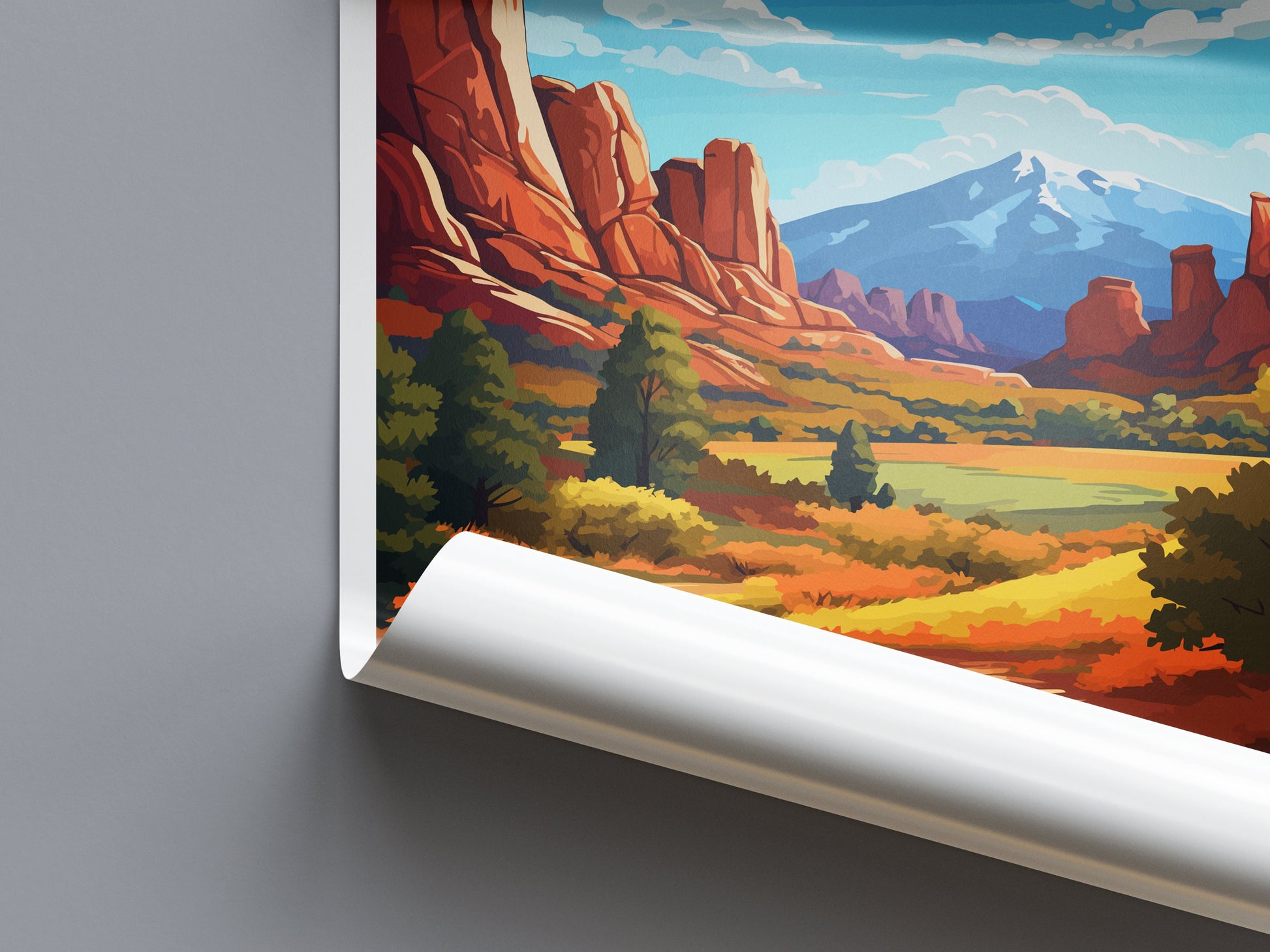 Colorado Travel Print Wall Art Colorado Wall Hanging Home Décor Colorado Gift Art Lovers Colorado Art Gift Lover