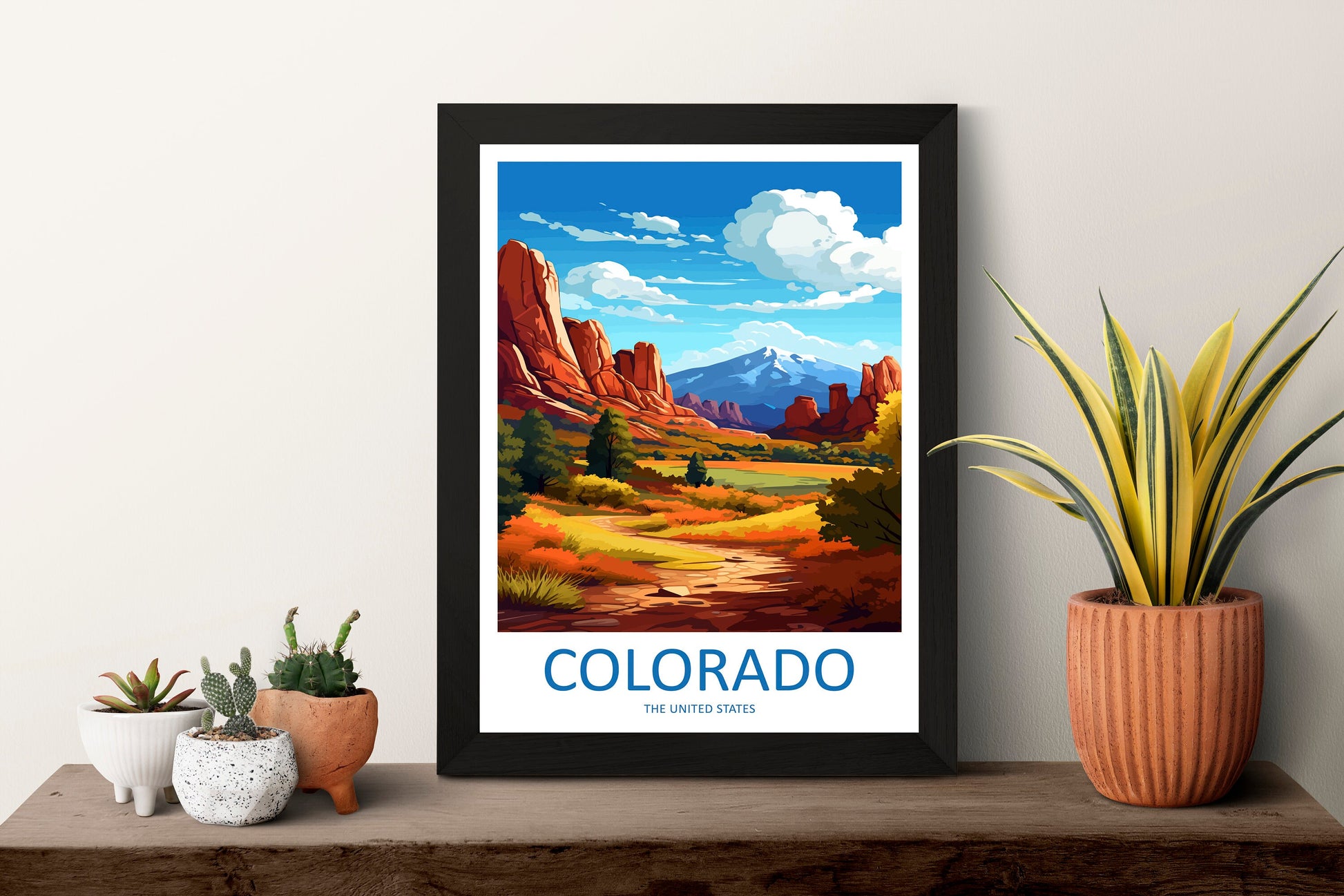 Colorado Travel Print Wall Art Colorado Wall Hanging Home Décor Colorado Gift Art Lovers Colorado Art Gift Lover