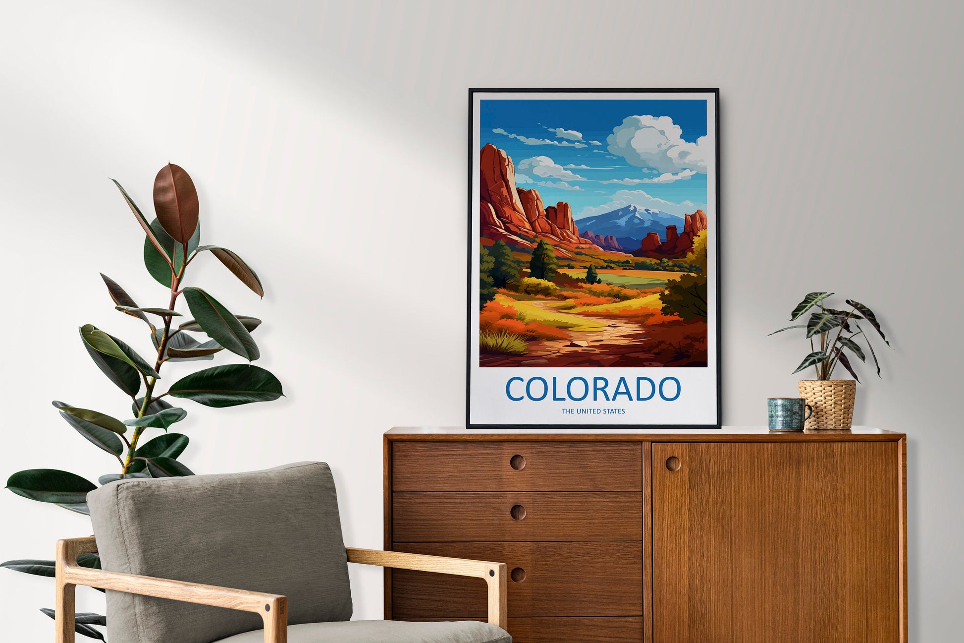 Colorado Travel Print Wall Art Colorado Wall Hanging Home Décor Colorado Gift Art Lovers Colorado Art Gift Lover