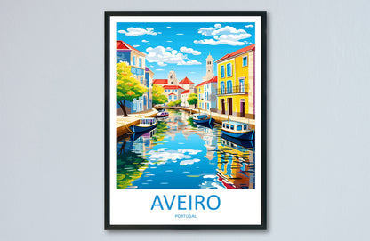 Aveiro Travel Print Wall Art Aveiro Wall Hanging Home Décor Aveiro Gift Art Lovers Portugal Art Lover Gift Aveiro Wall Décor Print