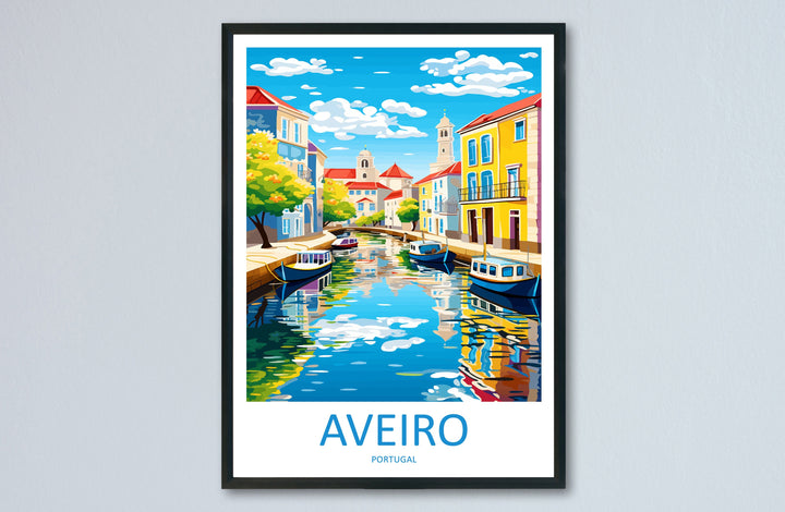 Aveiro Travel Print Wall Art Aveiro Wall Hanging Home Décor Aveiro Gift Art Lovers Portugal Art Lover Gift Aveiro Wall Décor Print