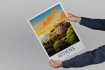 Athens Travel Print Wall Art Athens Greece Wall Hanging Home Decoration Athens Gift Art Lovers Wall Art Print Athens Greece Wall Poster Art