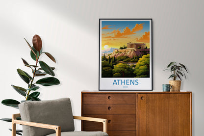 Athens Travel Print Wall Art Athens Greece Wall Hanging Home Decoration Athens Gift Art Lovers Wall Art Print Athens Greece Wall Poster Art