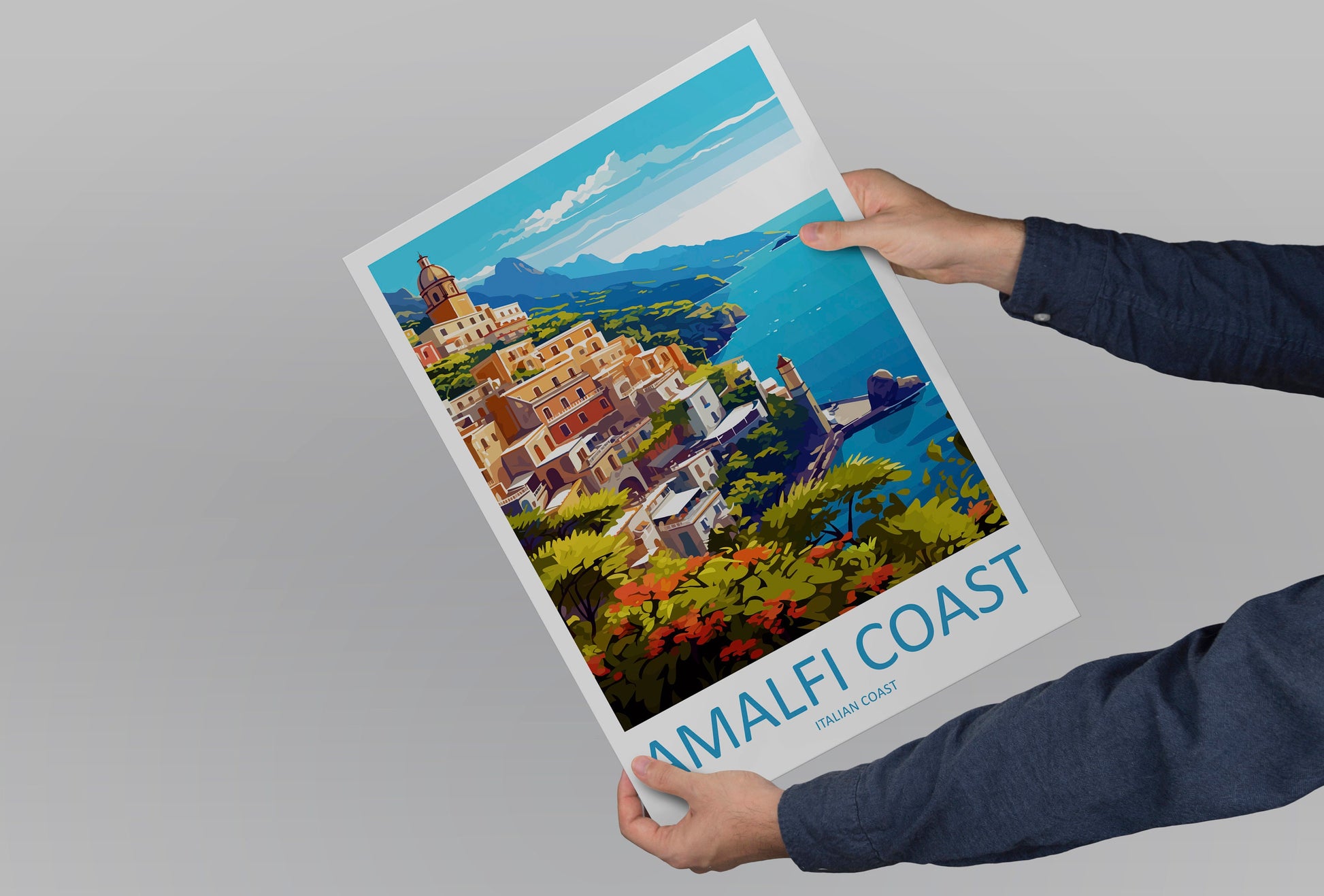 Amalfi Travel Print Wall Art Amalfi Italy Wall Hanging Home Decoration Amalfi Gift Art Lovers Wall Art Print Amalfi Italy Art Amalfi Art