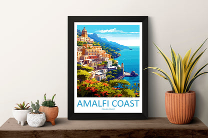 Amalfi Travel Print Wall Art Amalfi Italy Wall Hanging Home Decoration Amalfi Gift Art Lovers Wall Art Print Amalfi Italy Art Amalfi Art
