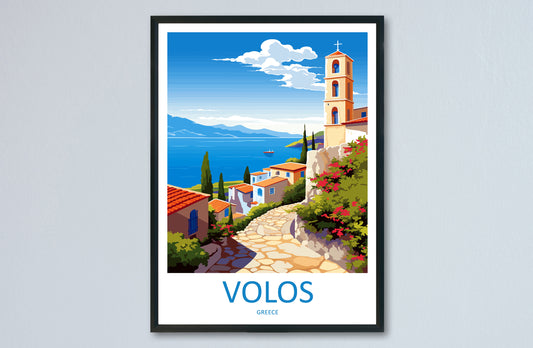 Volos Travel Print Wall Art Volos Greece Wall Hanging Home Decoration Volos Gift Art Lovers Wall Art Print Volos Greece Wall Poster Art
