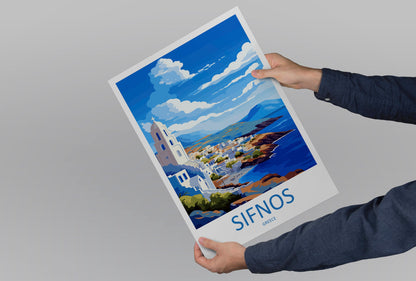 Sifnos Travel Print Wall Art Sifnos Greece Wall Hanging Home Decoration Sifnos Gift Art Lovers Wall Art Print Sifnos Greece Wall Art