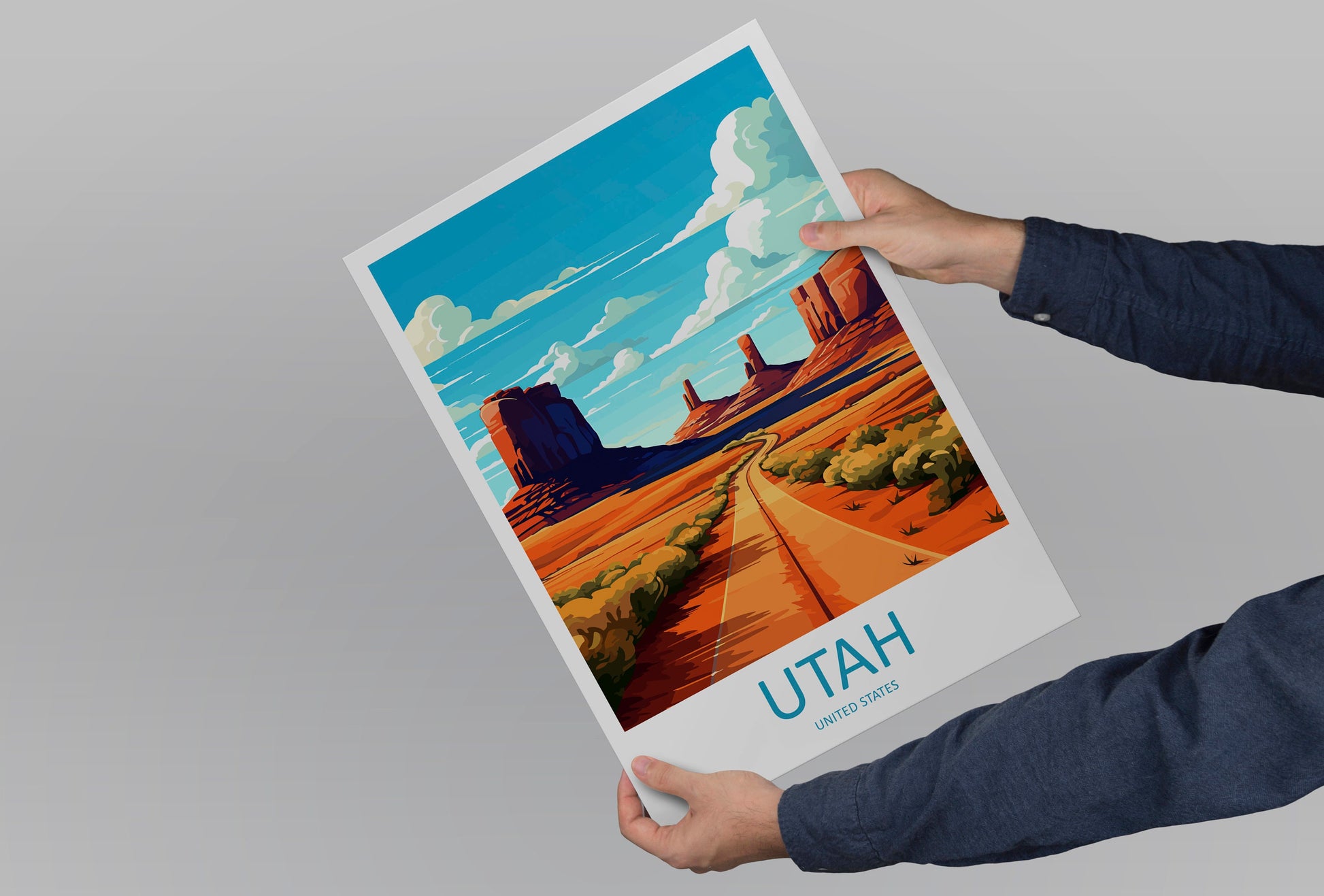 Utah Travel Print Wall Art Utah Wall Hanging Home Décor Utah Art Lovers Utah Art Lover Gift