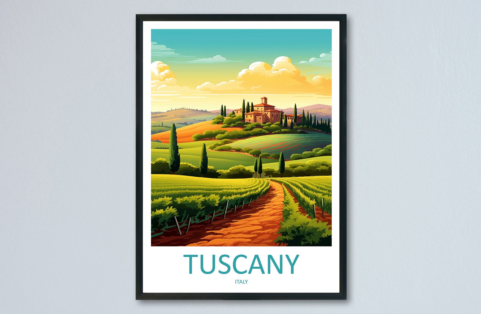 Tuscany Travel Print Wall Art Tuscany Italy Wall Hanging Home Decoration Tuscany Gift Art Lovers Wall Art Print Tuscany Italy Art Tuscany