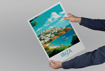 Ibiza Travel Print Wall Art Ibiza Wall Hanging Home Décor Ibiza Gift Art Lovers Spain Art Lover Gift Ibiza Wall Décor Ibiza Spain Print