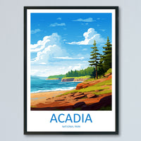 Acadia National Park Travel Print Wall Art Acadia National Park Wall Hanging Home Décor Acadia National Park Gift Art Lovers National Park