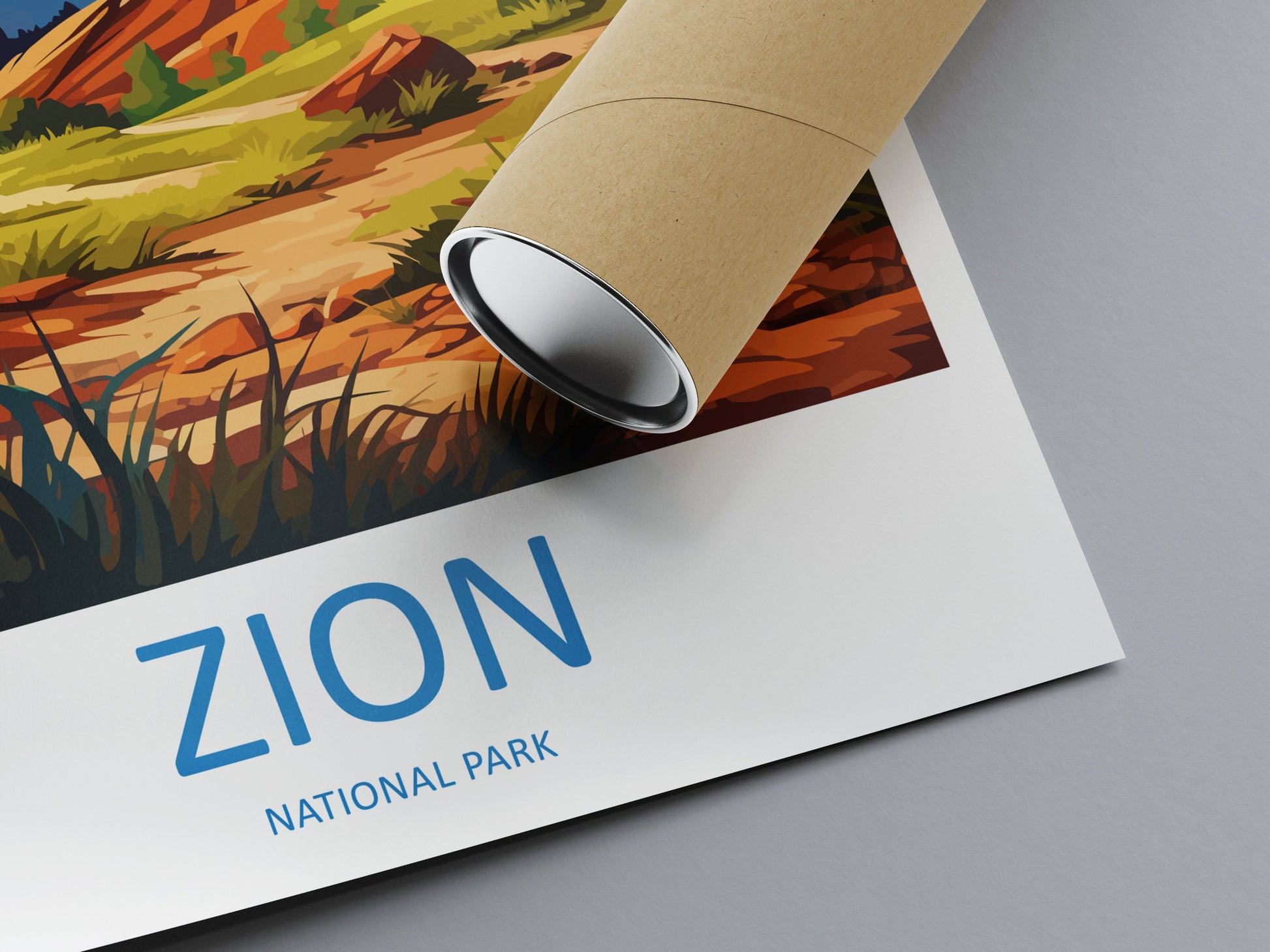 Zion National Park Travel Print Wall Art Zion National Park Wall Hanging Home Décor Zion National Park Art Lovers Utah Art Lover Gift