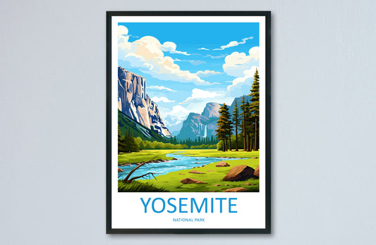 Yosemite Travel Print Wall Art Yosemite Wall Hanging Home Decor National Park Gift Yosemite Lovers National Park Wall Yosemite National Park
