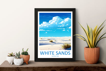 White Sands National Park Travel Print Wall Art White Sands National Park Wall Hanging Home Décor White Sands National Park Art Gift Poster