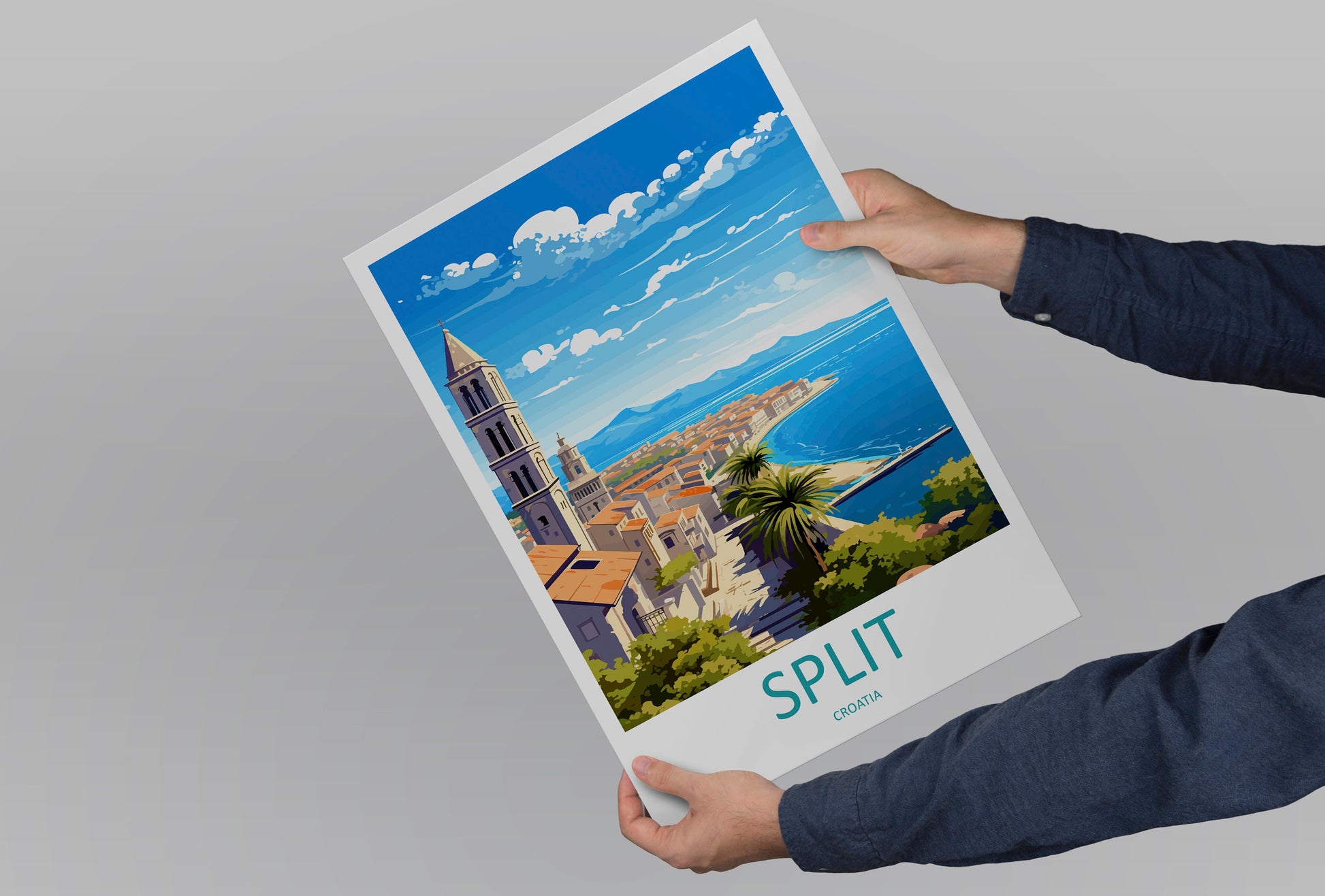 Split Travel Print Wall Art Split Wall Hanging Home Décor Split Gift Art Lovers Croatia Art Lover Gift Split Travel Poster Wall Art