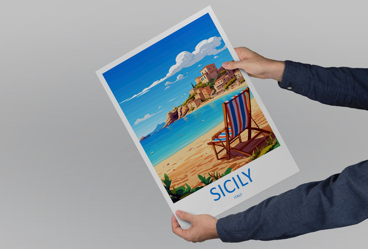 Sicily Travel Print Wall Art Sicily Italy Wall Hanging Home Decoration Sicily Gift Art Lovers Wall Art Print Sicily Italy Art Sicily Poster