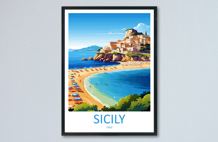 Sicily Travel Print Wall Art Sicily Italy Wall Hanging Home Decoration Sicily Gift Art Lovers Wall Art Print Sicily Italy Art Sicily Poster