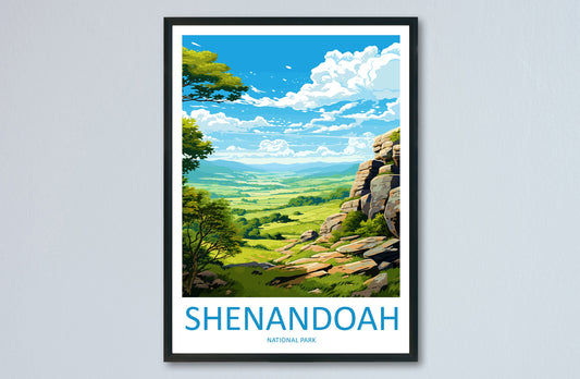 Shenandoah National Park Travel Print Wall Art Shenandoah National Park Wall Hanging Home Décor Shenandoah National Park Art Gift Poster