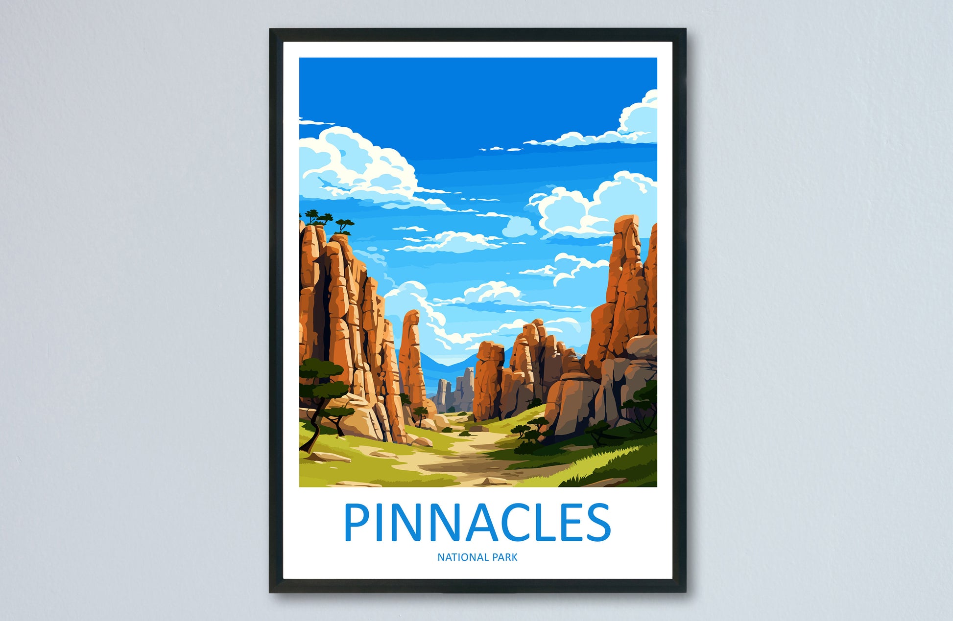 Pinnacles National Park Travel Print Wall Art Pinnacles Wall Hanging Home Décor Pinnacles Gift Art Lovers California Art Pinnacles Art Print