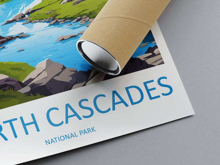 North Cascades Print North Cascades Home Décor National Park Art Print North Cascades Wall Print For Park Gift Wall Hanging North Cascades