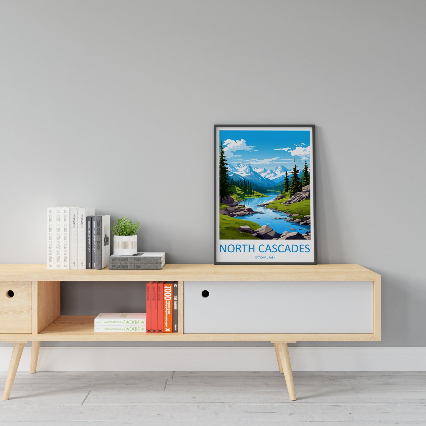 North Cascades Print North Cascades Home Décor National Park Art Print North Cascades Wall Print For Park Gift Wall Hanging North Cascades