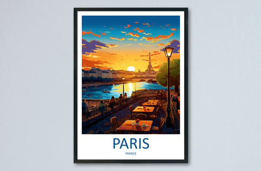 Paris Travel Print Wall Art Paris Wall Hanging Home Décor Paris Gift Art Lovers France Art Lover Gift Paris Print France Wall Art Décor