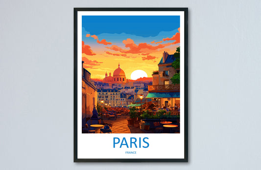 Paris Travel Print Wall Art Paris Wall Hanging Home Décor Paris Gift Art Lovers France Art Lover Gift Paris Print France Wall Art Décor