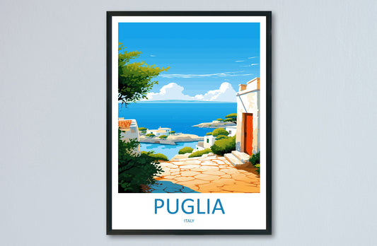 Puglia Travel Print Wall Art Puglia Italy Wall Hanging Home Decor Puglia Gift Art Lovers Wall Art Print Puglia Italy