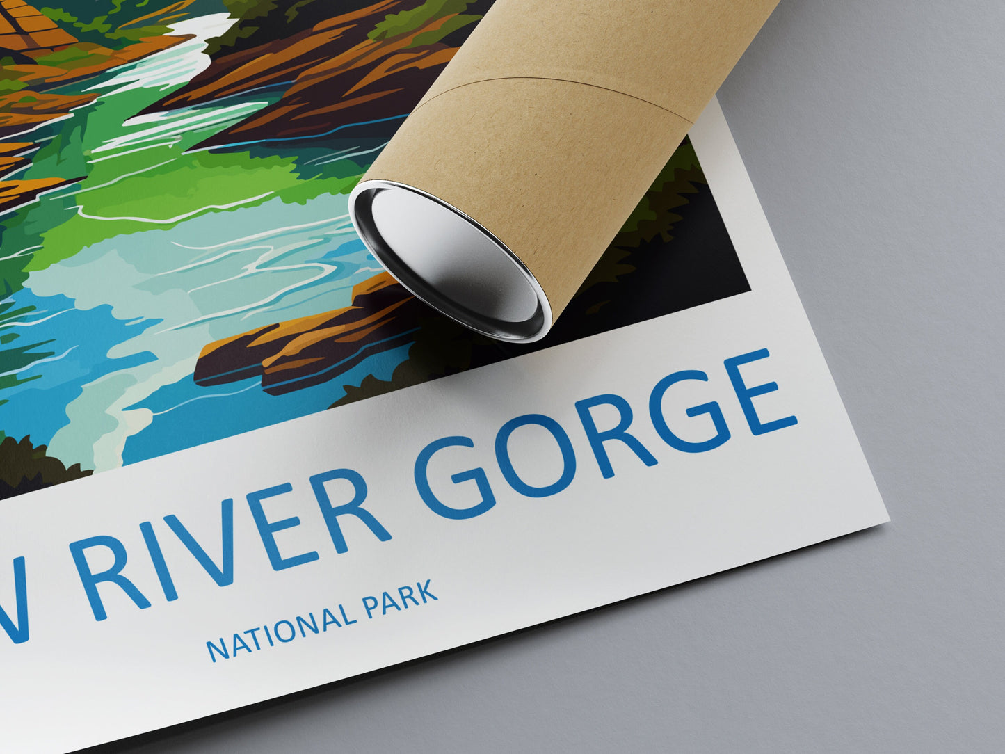New River Gorge Print New River Gorge Home Décor National Park Art Print New River Gorge Wall Print For Park Gift Wall Hanging