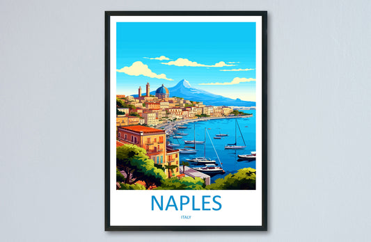 Naples Travel Print Wall Art Naples Italy Wall Hanging Home Decoration Naples Gift Art Lovers Wall Art Print Naples Italy Art Naples Art