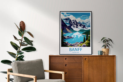 Banff National Park Travel Print Wall Art Banff Wall Hanging Home Décor Banff Gift Art Lovers Canada Art Lover Gift