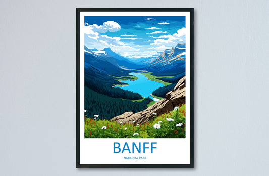 Banff National Park Travel Print Wall Art Banff Wall Hanging Home Décor Banff Gift Art Lovers Canada Art Lover Gift