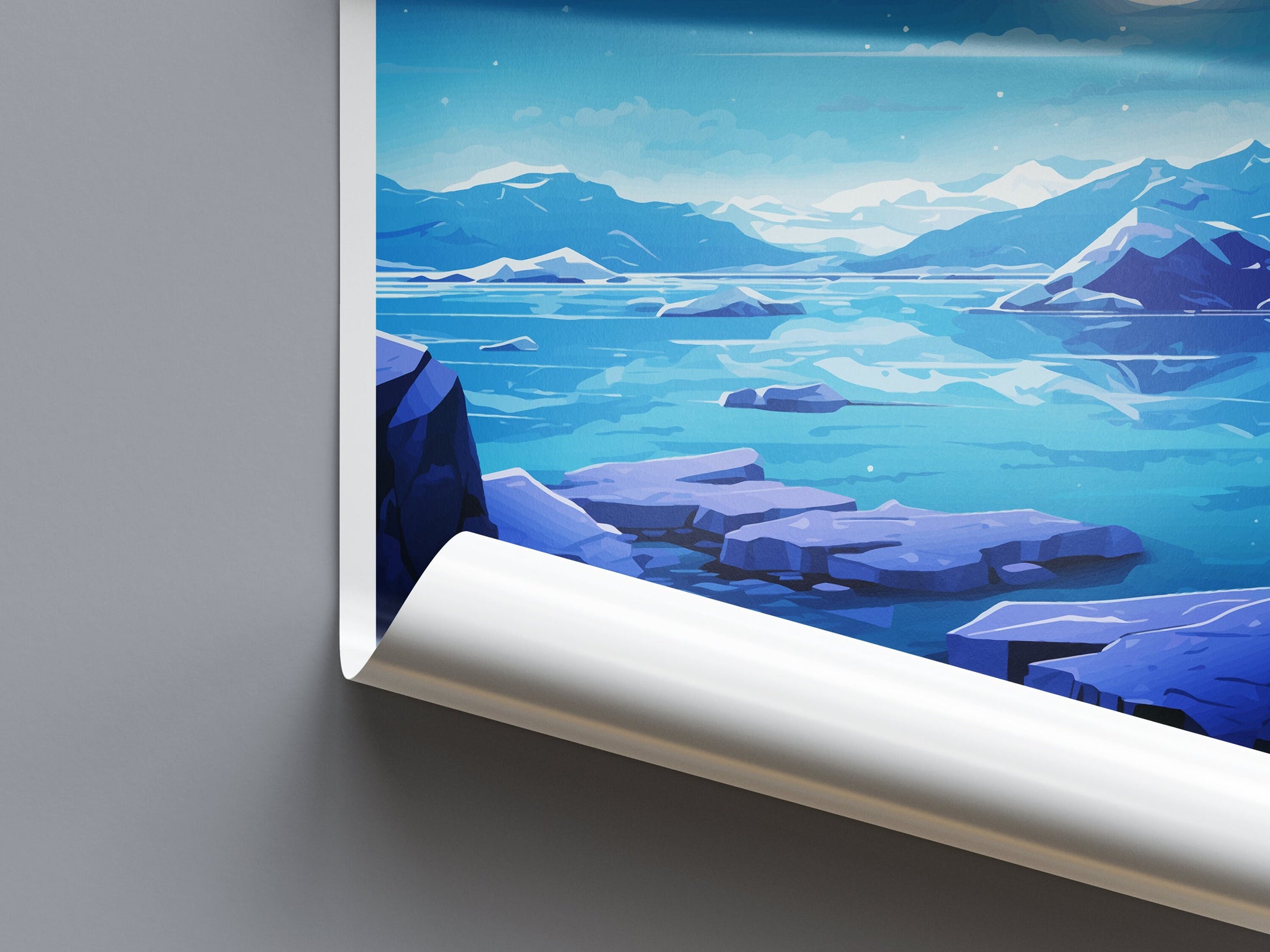 Iceland Travel Print Wall Art Iceland Wall Hanging Home Décor Iceland Gift Art Lovers Iceland Art Lover Gift Decor