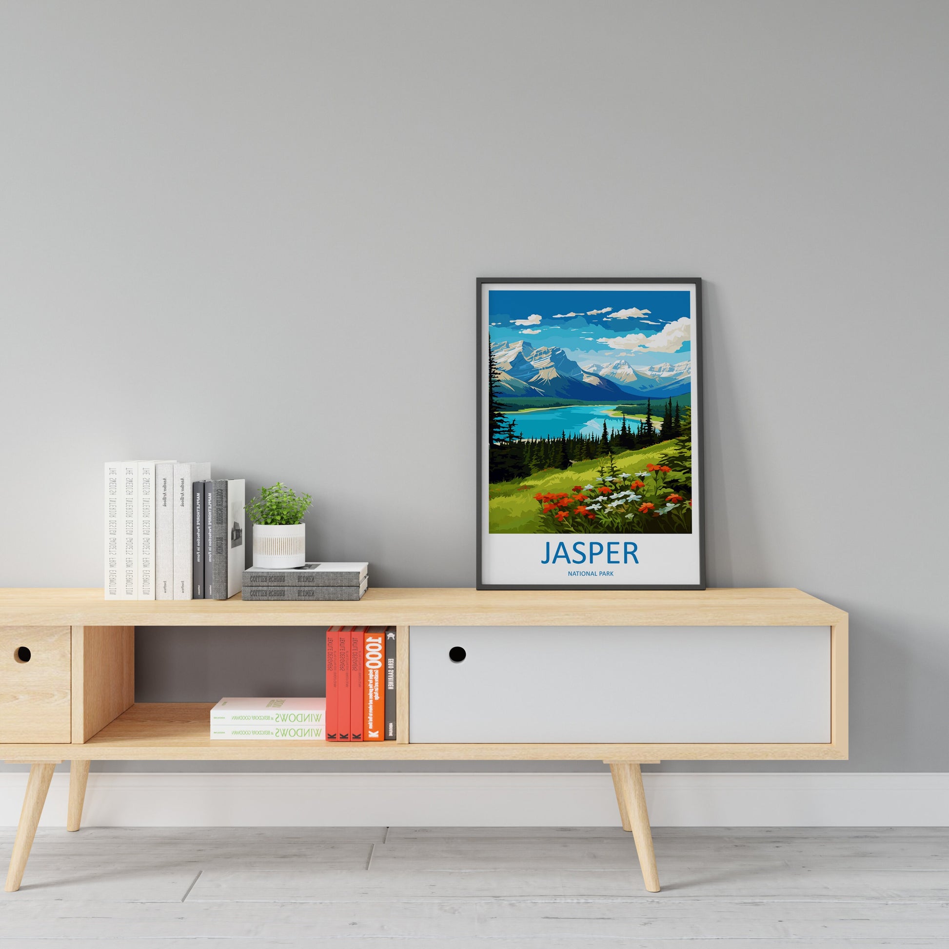 Jasper National Park Travel Print Wall Art Jasper National Park Wall Hanging Home Décor Jasper National Park Gift Art Lovers Canada Art Gift