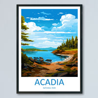 Acadia National Park Travel Print Wall Art Acadia National Park Wall Hanging Home Décor Acadia National Park Gift Art Lovers National Park