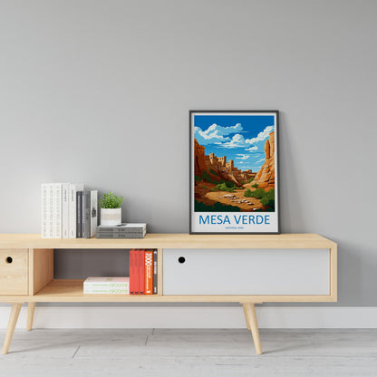 Mesa Verde National Park Travel Print Wall Art Mesa Verde Wall Hanging Home Décor Mesa Verde Gift Art Lovers Colorado Art Gift Lover Print