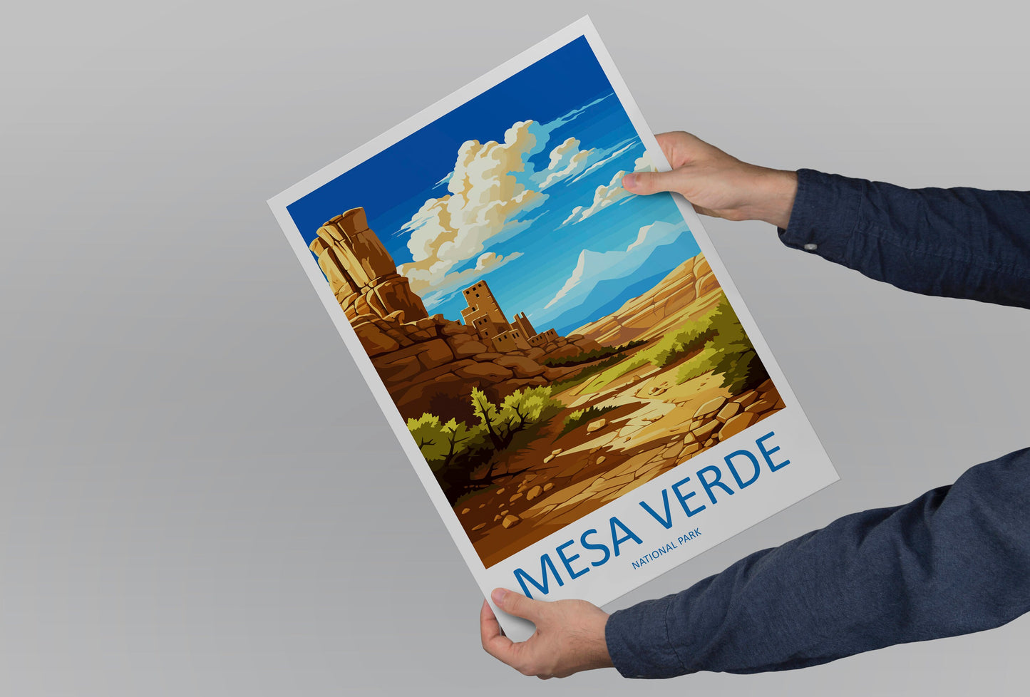 Mesa Verde National Park Travel Print Wall Art Mesa Verde Wall Hanging Home Décor Mesa Verde Gift Art Lovers Colorado Art Gift Lover Print