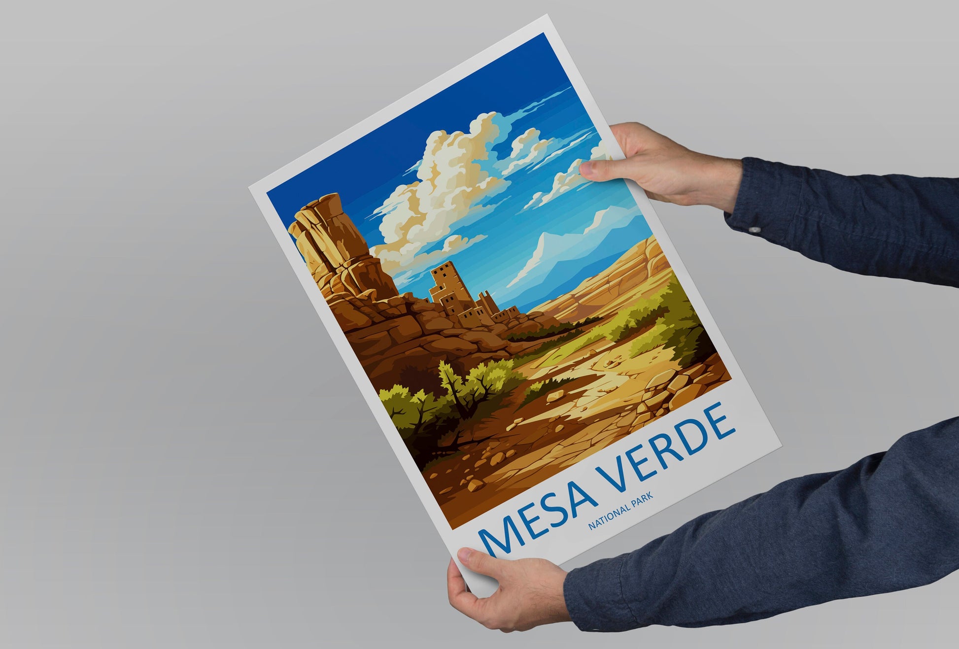 Mesa Verde National Park Travel Print Wall Art Mesa Verde Wall Hanging Home Décor Mesa Verde Gift Art Lovers Colorado Art Gift Lover Print
