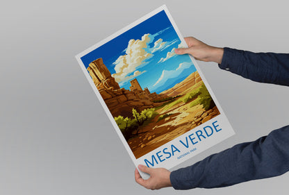 Mesa Verde National Park Travel Print Wall Art Mesa Verde Wall Hanging Home Décor Mesa Verde Gift Art Lovers Colorado Art Gift Lover Print