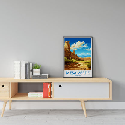 Mesa Verde National Park Travel Print Wall Art Mesa Verde Wall Hanging Home Décor Mesa Verde Gift Art Lovers Colorado Art Gift Lover Print