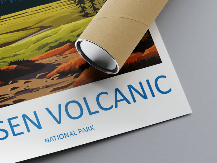 Lassen Volcanic National Park Travel Print Wall Art Lassen Volcanic Wall Hanging Home Décor Lassen Volcanic Gift Art Lovers California Art