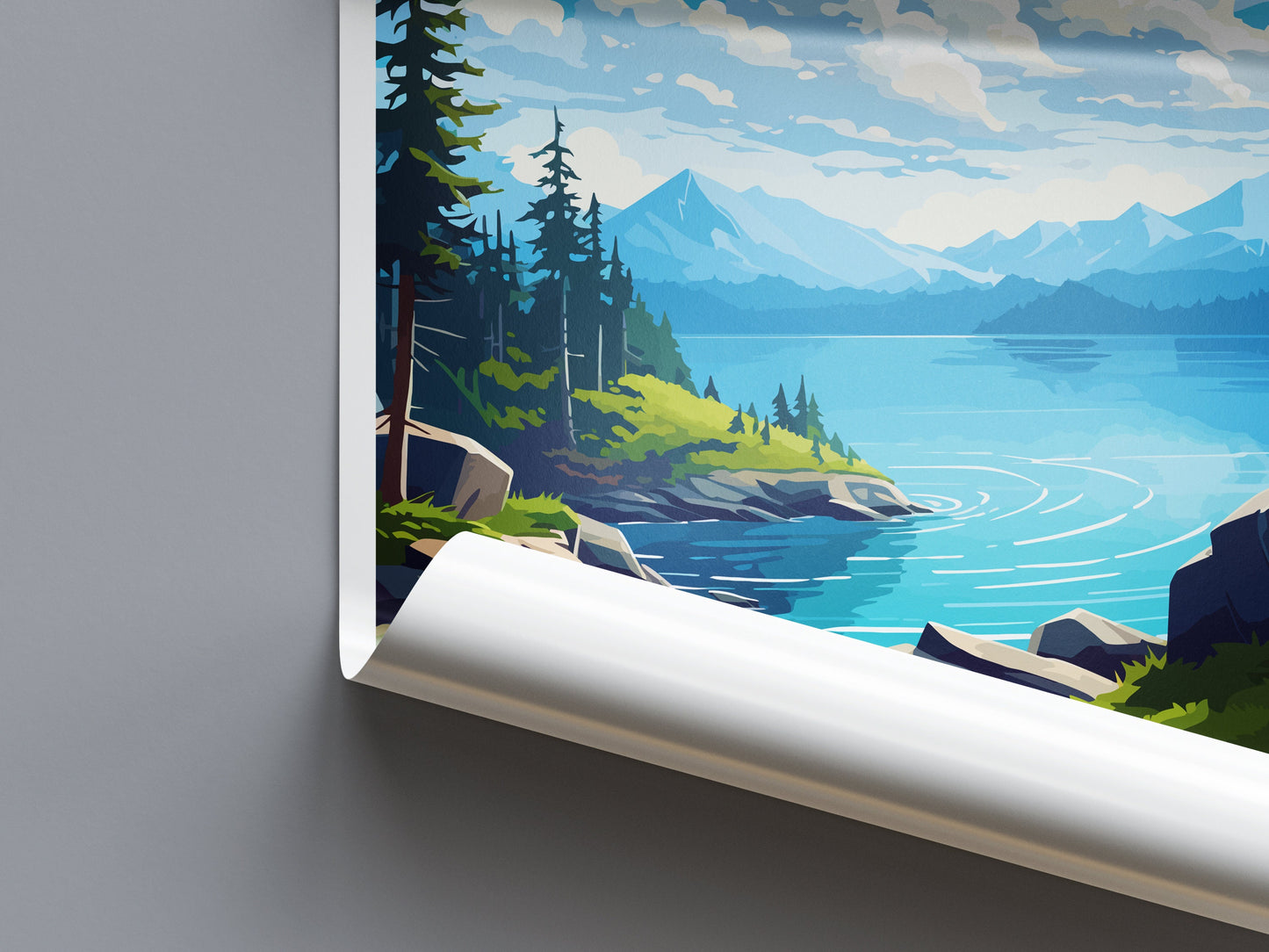 Kenai Fjords National Park Travel Print Wall Art Kenai Fjords Wall Hanging Home Décor Kenai Fjords Gift Art Lovers Alaska Art Lover Gift