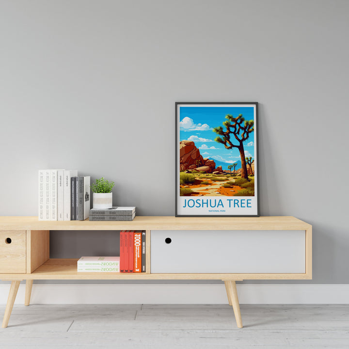Joshua Tree National Park Travel Print Wall Art Joshua Tree Wall Hanging Home Décor Joshua Tree Gift Art Lovers California Art Lover Gift