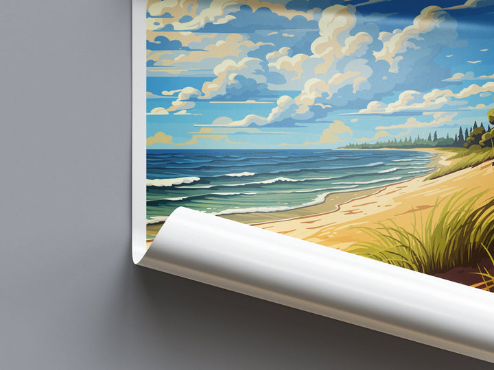 Indiana Dunes Travel Print Wall Art Indiana Dunes Wall Hanging Home Decor National Park Gift Indiana Dunes Lovers National Park Art