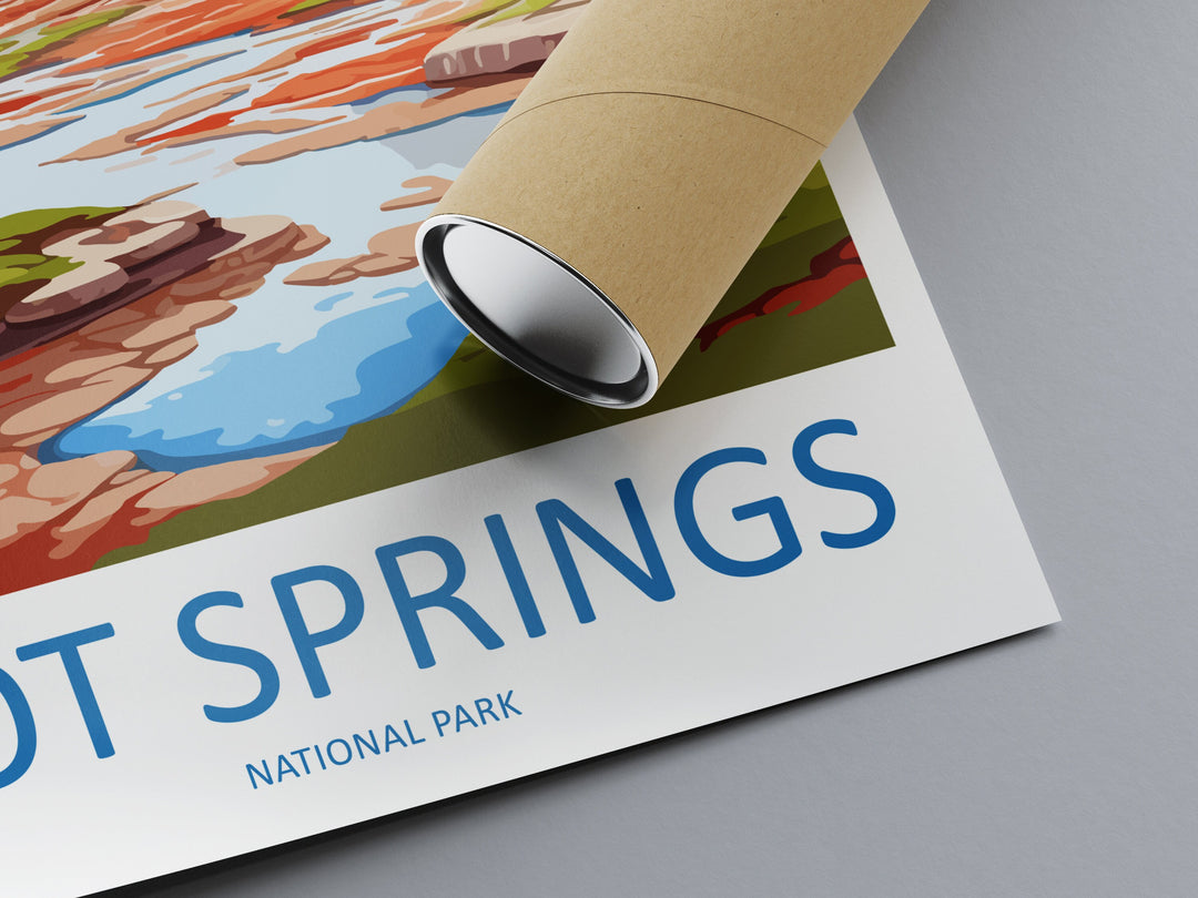 Hot Springs National Park Travel Print Wall Art Hot Springs Wall Hanging Home Décor Hot Springs Gift Art Lovers Hot Springs Art Lover Gift