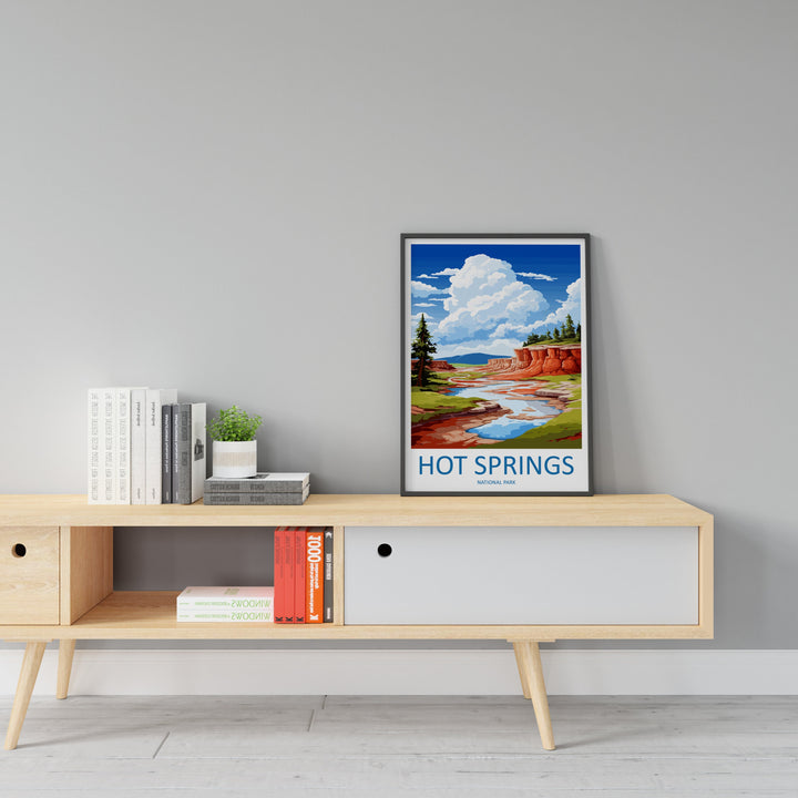 Hot Springs National Park Travel Print Wall Art Hot Springs Wall Hanging Home Décor Hot Springs Gift Art Lovers Hot Springs Art Lover Gift