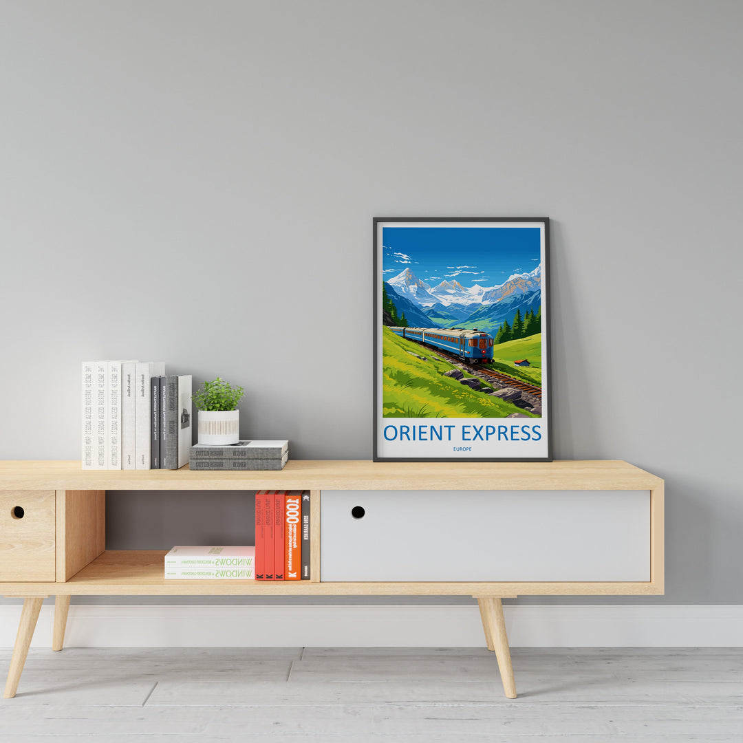 Orient Express Travel Print Wall Art Orient Express Wall Hanging Home Décor Orient Express Gift Art Lovers Europe Art Lover Gift Europe Deco