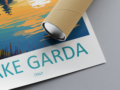 Lake Garda Travel Print Wall Art Lake Garda Wall Hanging Home Decoration Lake Garda Gift Art Lovers Wall Art Print Art Lake Garda Travel Art