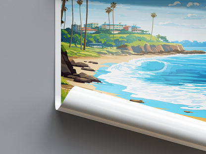 Laguna Beach Travel Print Wall Art Laguna Beach Wall Hanging Home Décor Laguna Beach Gift Art Lovers California Art Lover Gift