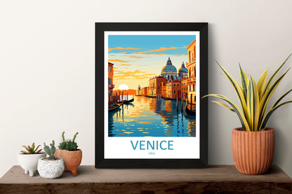 Venice Travel Print Wall Art Venice Italy Wall Hanging Home Decoration Venice Gift Art Lovers Wall Art Print Venice Italy St. Mark's Square